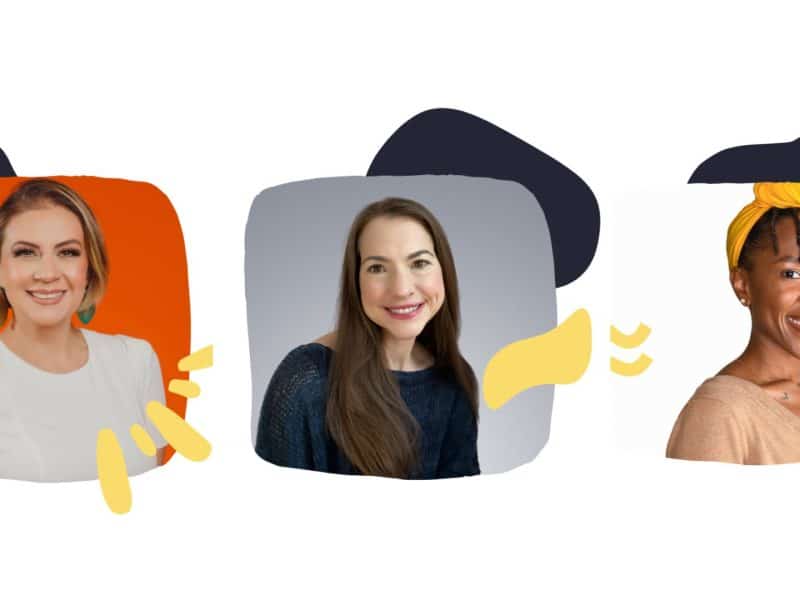 A composition of three publishers' headshots. From left to right: Maritza L. Felix, Kesi Felton, and Stephanie Afonso Blanchard. Women making waves in independent journalism.