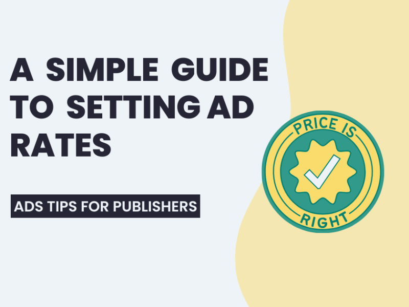 A simple guide to price ads for your newsletter and website
